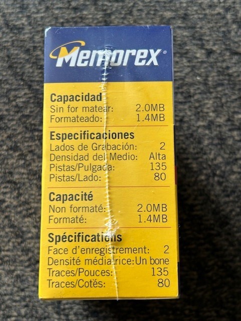 Memorex PC Formatted (10) - 3.5" Computer Diskettes High Density - NEW (55)