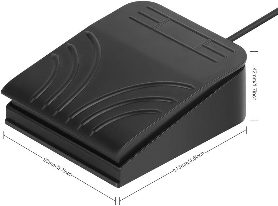 Upgraded USB Foot Pedal Switch - Ergonomic, Hands-Free Control for Gaming & Work