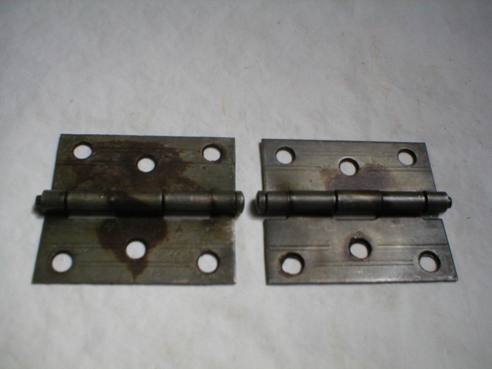 Antique Steel Decorative Hinge Pair