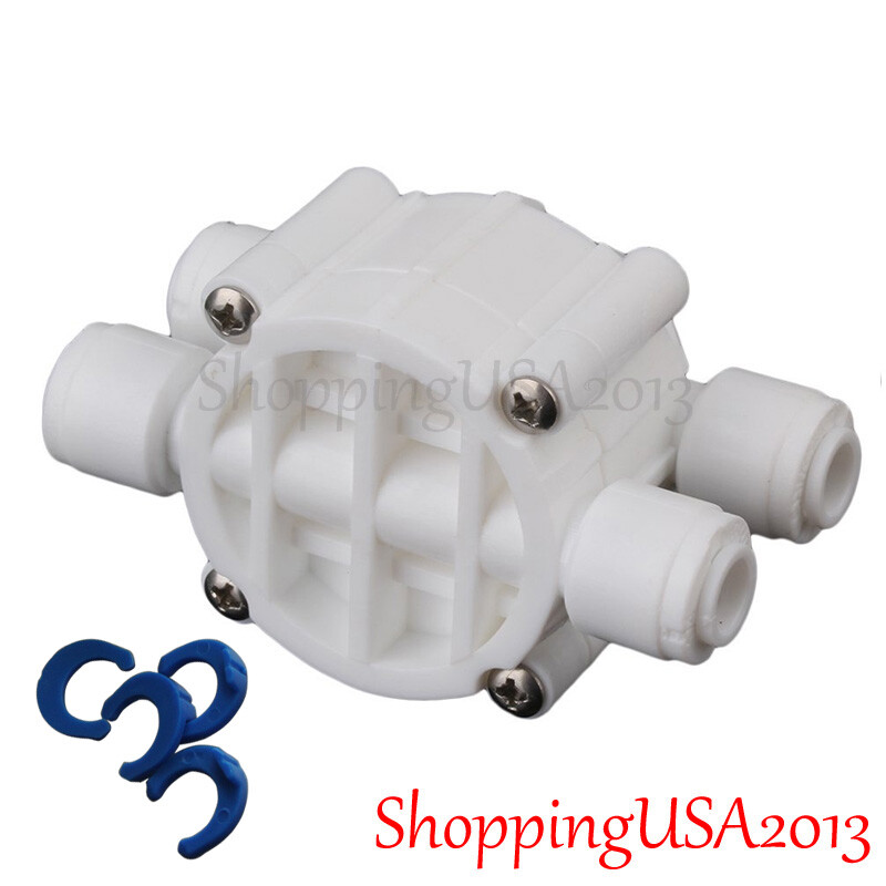 3 Pcs Auto Shut Off Valve 1/4-1/4 Quick Connect Push In Water Filter System