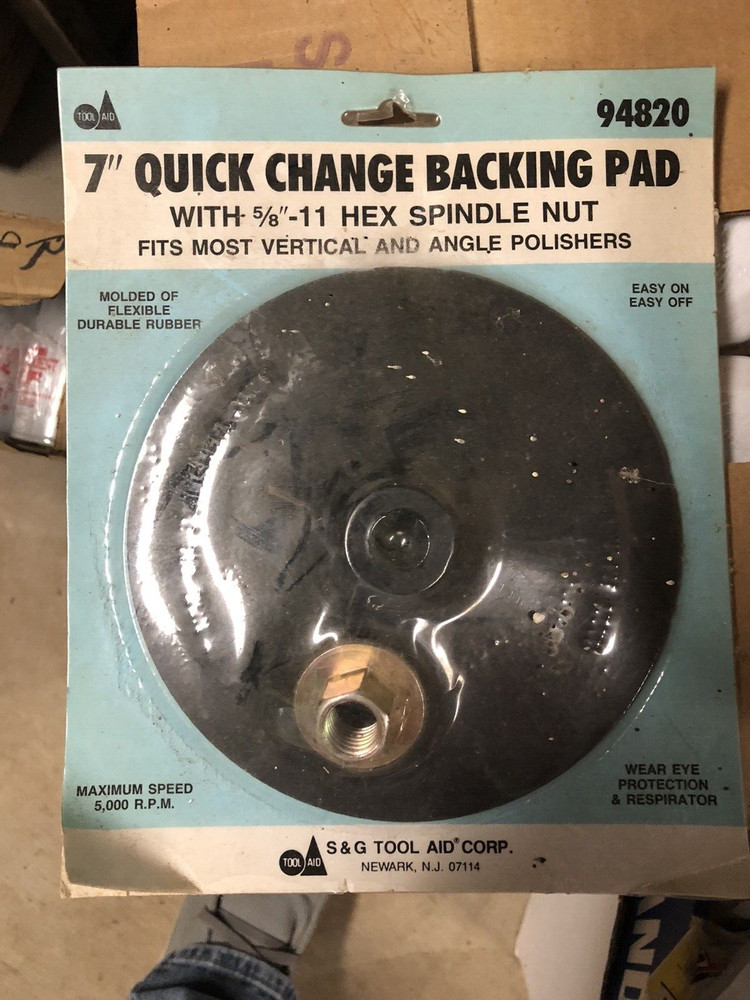 7-Inch Hook and Loop Back Up Pad for Sander CPN 973052-5