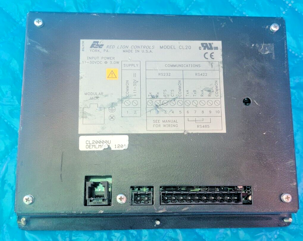 RED LION SERVOMASTER CONTROLLER MODEL CL20