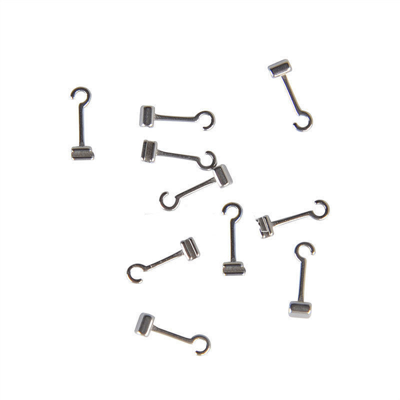 Dental Orthodontic Crimpable Hook Long Curved LEFT&RIGHT 20 Pcs Question Hooks