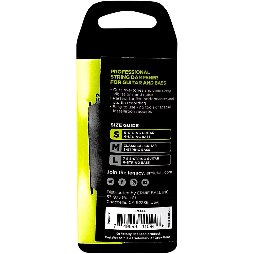 Ernie Ball FretWrap Black Small