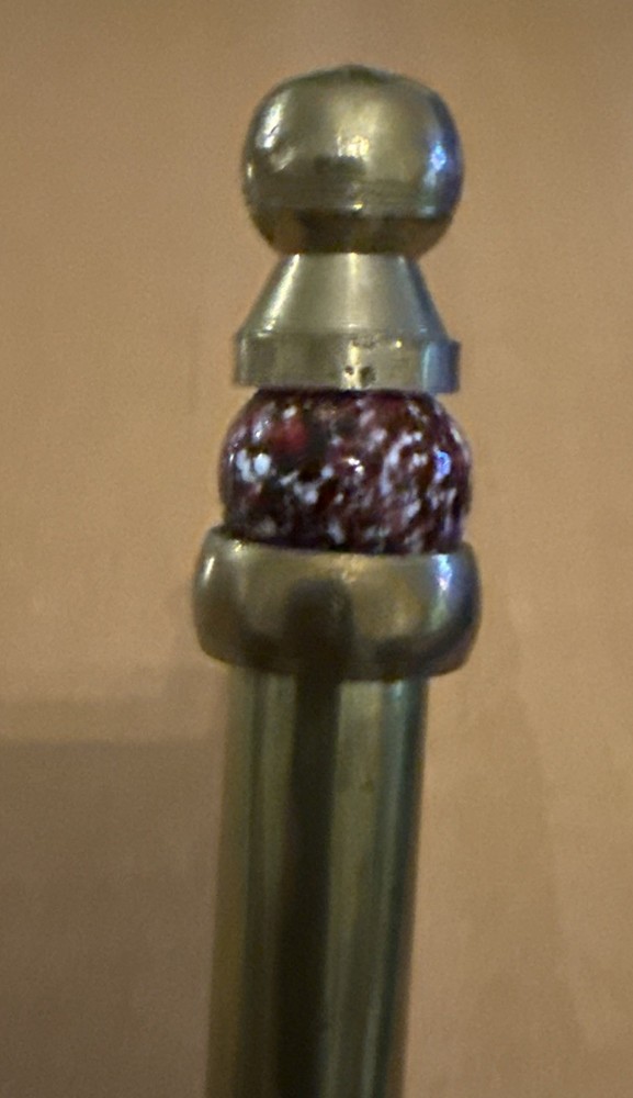 Brass Bell with Design on Handle 7 7/8"