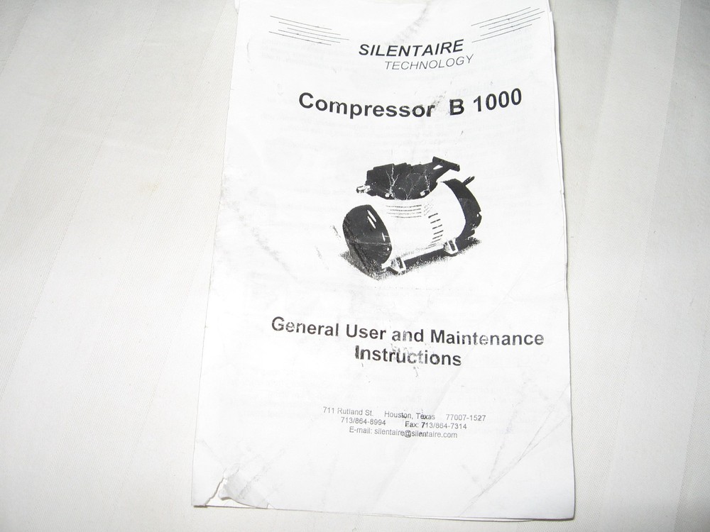 Silentaire B1000 Compressor New in Box !!!