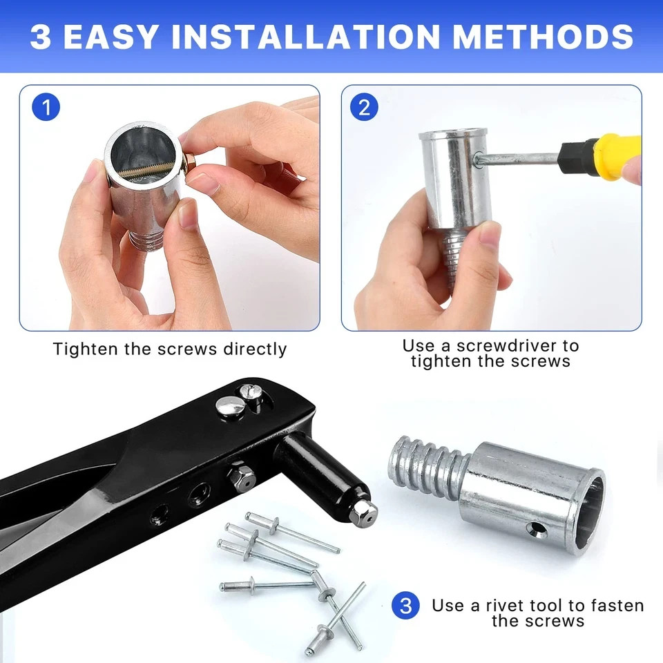 Elesunory 6Pcs Threaded Tip Replacement, Broom Handle Threaded End, Ultra Thr...