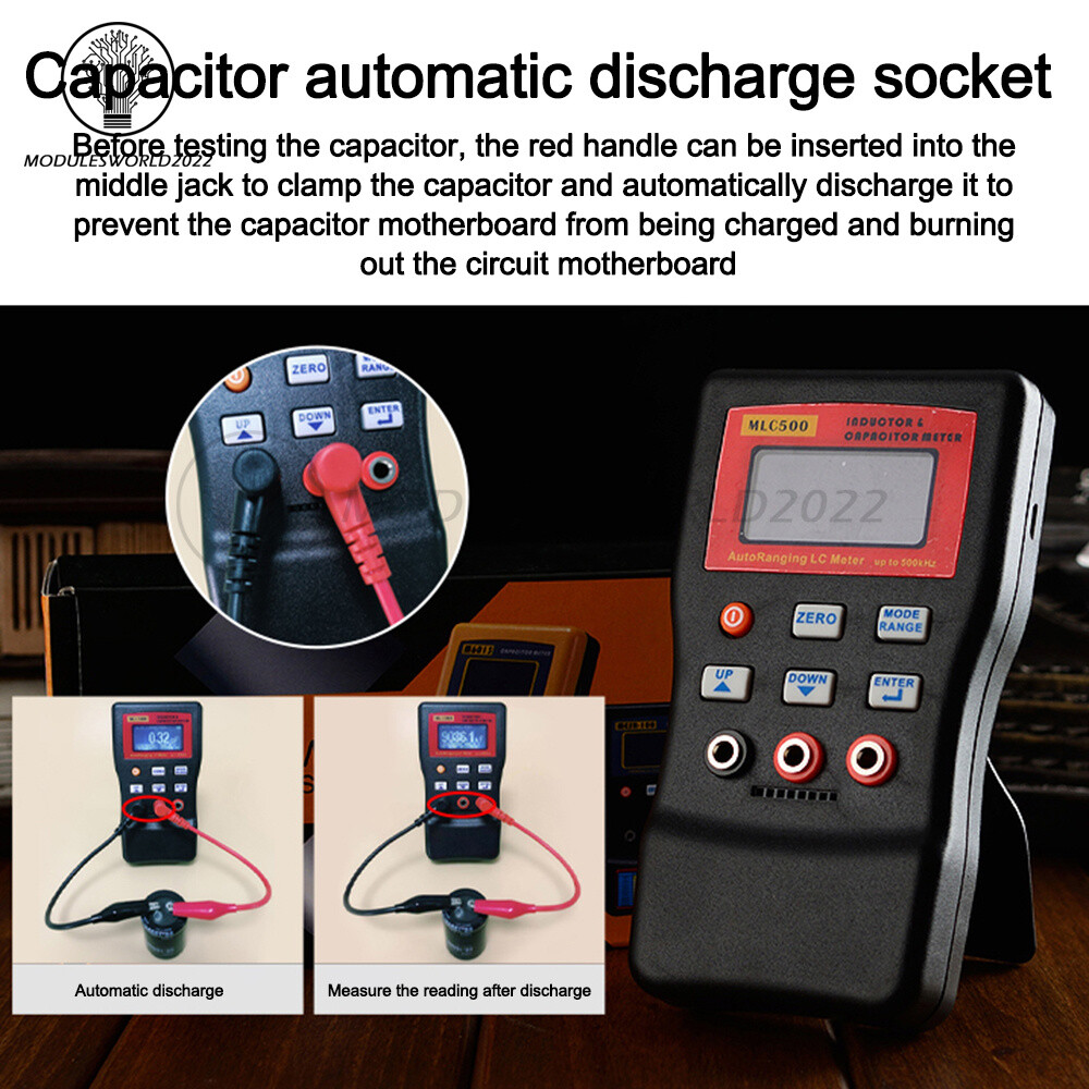 MLC500 Auto Range LCR Capacitance Inductance Meter Digital Capacitance Tester
