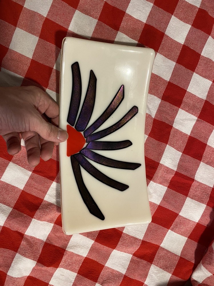 Infused Glass Studio Art Dish Beautiful ￼