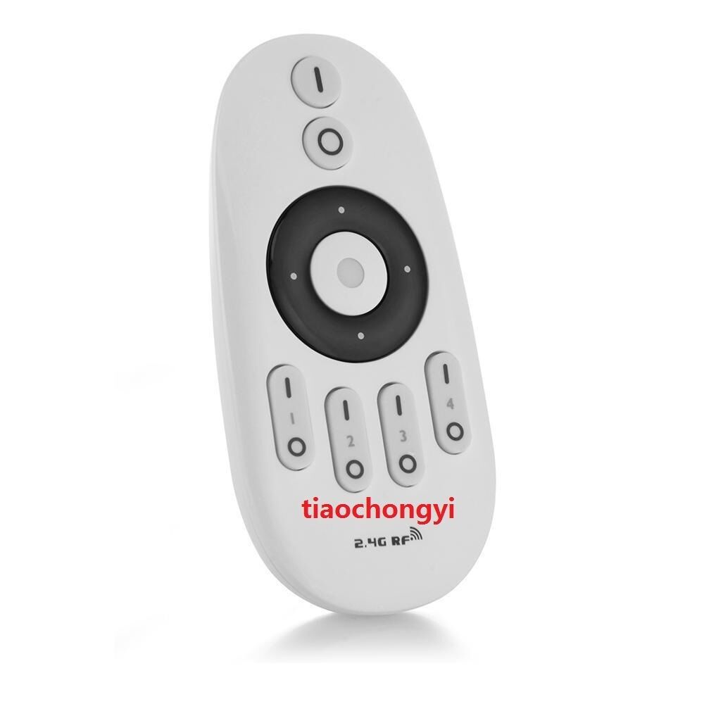 2.4G RF Wireless 4 ZONE Dimmer Remote Control for Single Color LED Light Strip