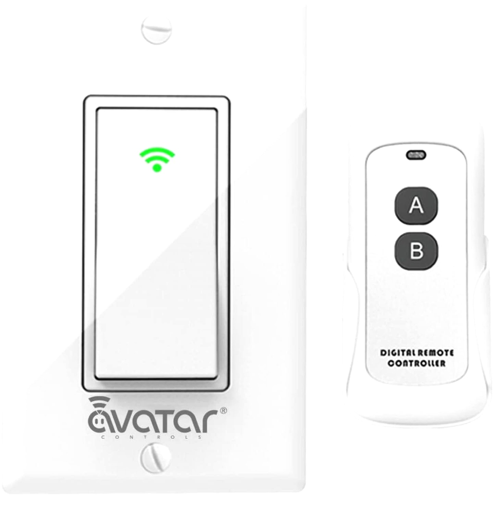 Smart WIFI In-Wall Switch For Alexa Google Home APP With Remote Control&Schedule