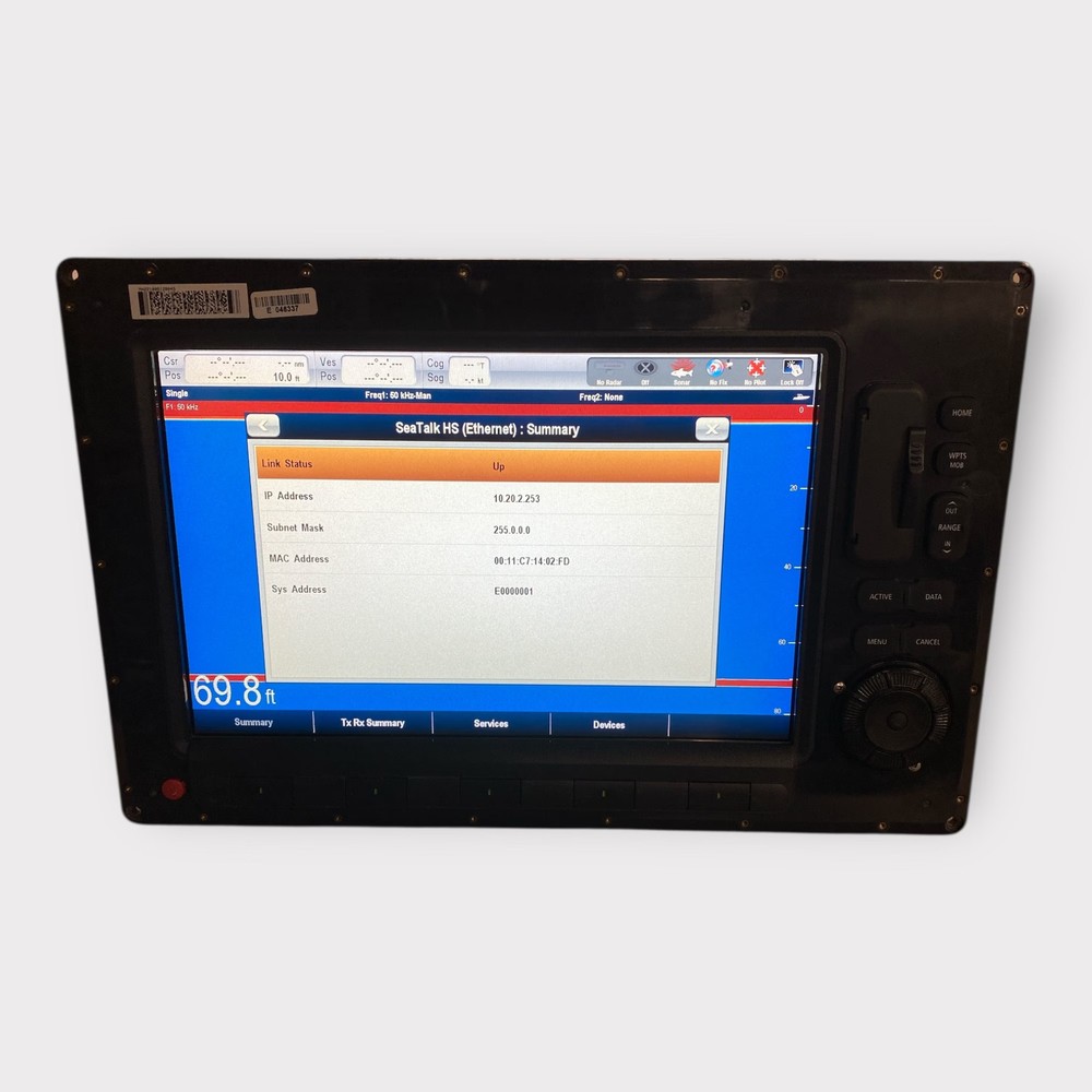 Raymarine E120W Widescreen Multifunction Display E62223 *CORE ONLY* - Tested