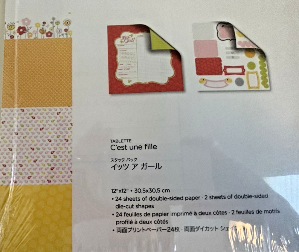 Creative Memories IT'S A GIRL Stack Pack & Mat Pack - NEW