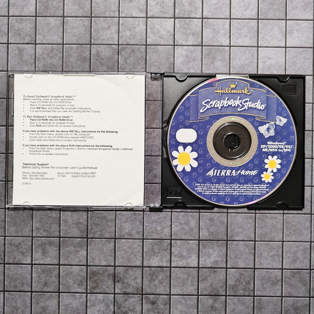 Hallmark Scrapbook Studio (PC, CD-ROM, 2001) - Sierra Home - Windows - DISC ONLY