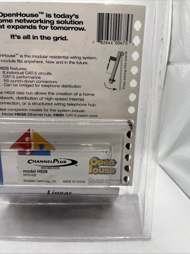 New Open House Telecom Data Termination Hub Module H628 ChannelPlus CAT-5 Netw.