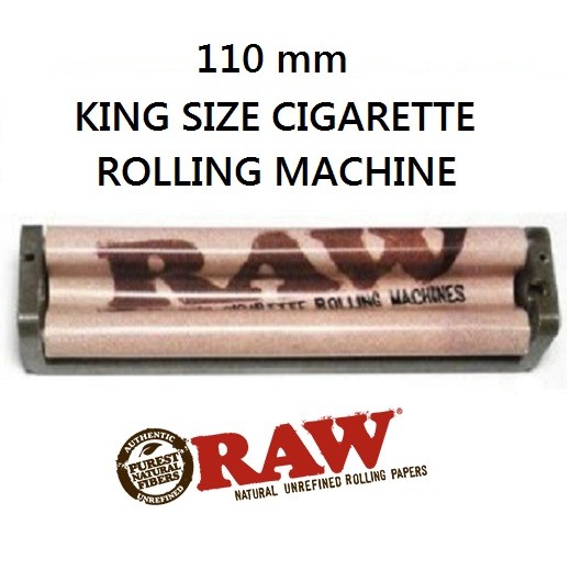 RAW 110MM HEMP PLASTIC CIGARETTE ROLLER ROLLING MACHINE for king size papers