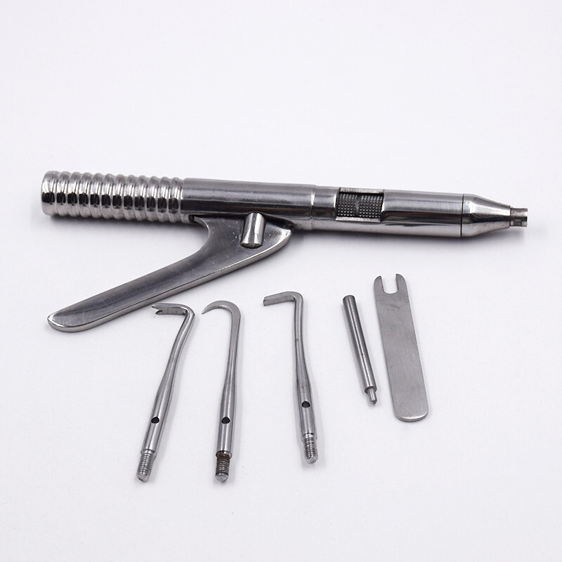 1 Kit Dental Autoclavable Automatic Singlehanded Crown Remover Gun Instruments