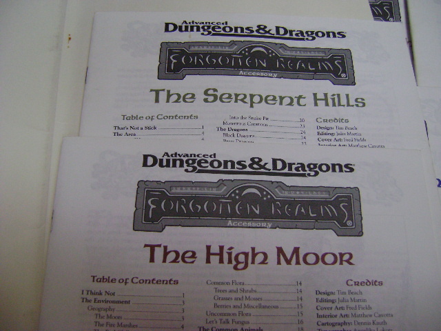 ELMINSTER'S ECOLOGIES Campaign Forgotten Realms Set Dungeons & Dragons (see info