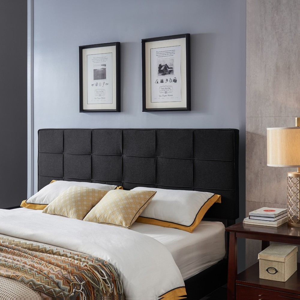 Messyah Contemporary Upholstered King/Cal King Headboard