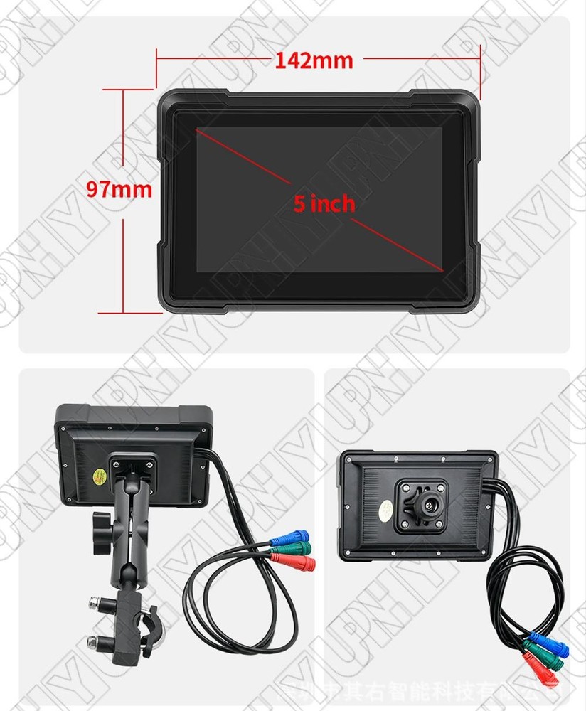 5" Waterproof HD Motorcycle Smart Screen Support Wireless Carplay & Android Auto