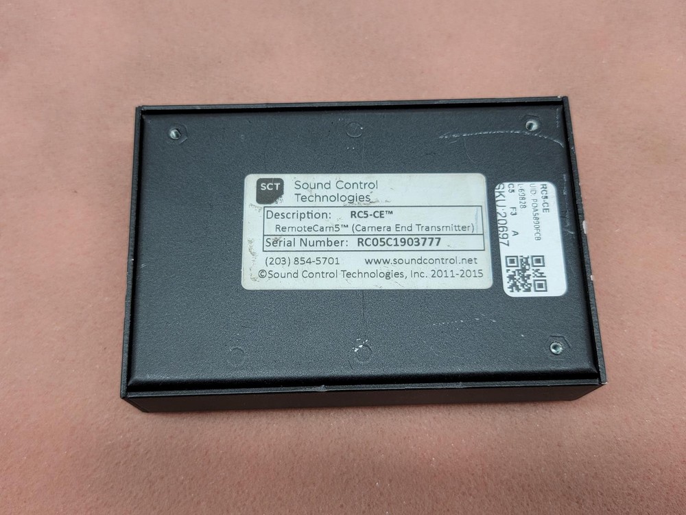 USED SOUND CONTROL TECHNOLOGIES RC5-CE Camera end Transmitter SKU 20697