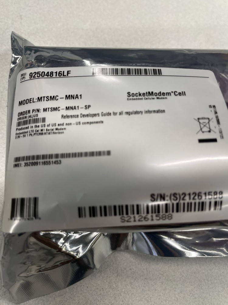 SocketModem Cell MTSMC-MNA1 Embedded Cellular Modem