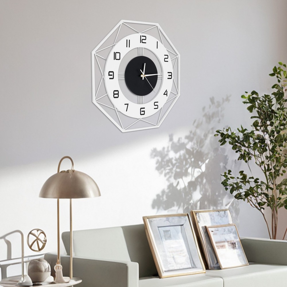 Wall Mounted Clock for Indoor, Modern Wall Clock Decorative Indoor Wall Clock