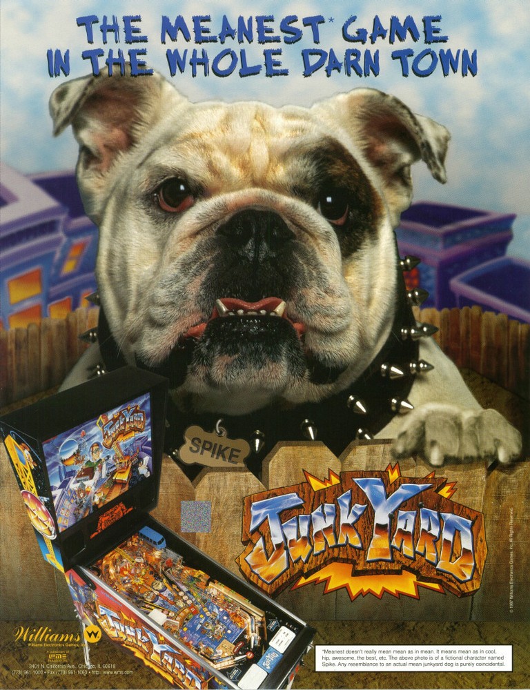 1996 WILLIAMS JUNK YARD PINBALL FLYER