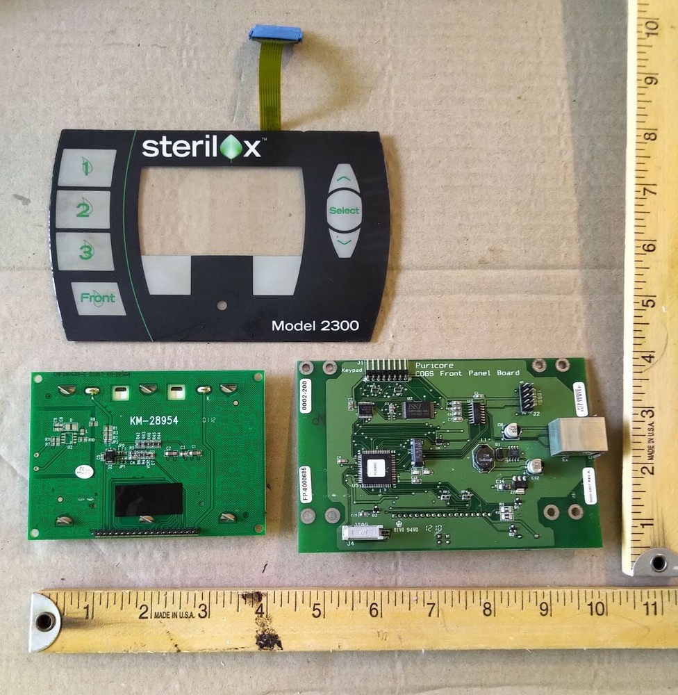 Set Of Three (3) Sterilox Model 2300 Front Panel User Interface Control Boards