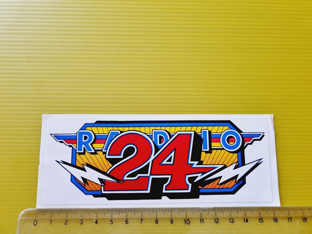 Radio Sticker Adhesive 24 Vintage 80S