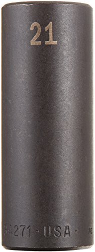 SK Tools 34271 1/2-Inch Drive Deep Impact Socket, 21mm