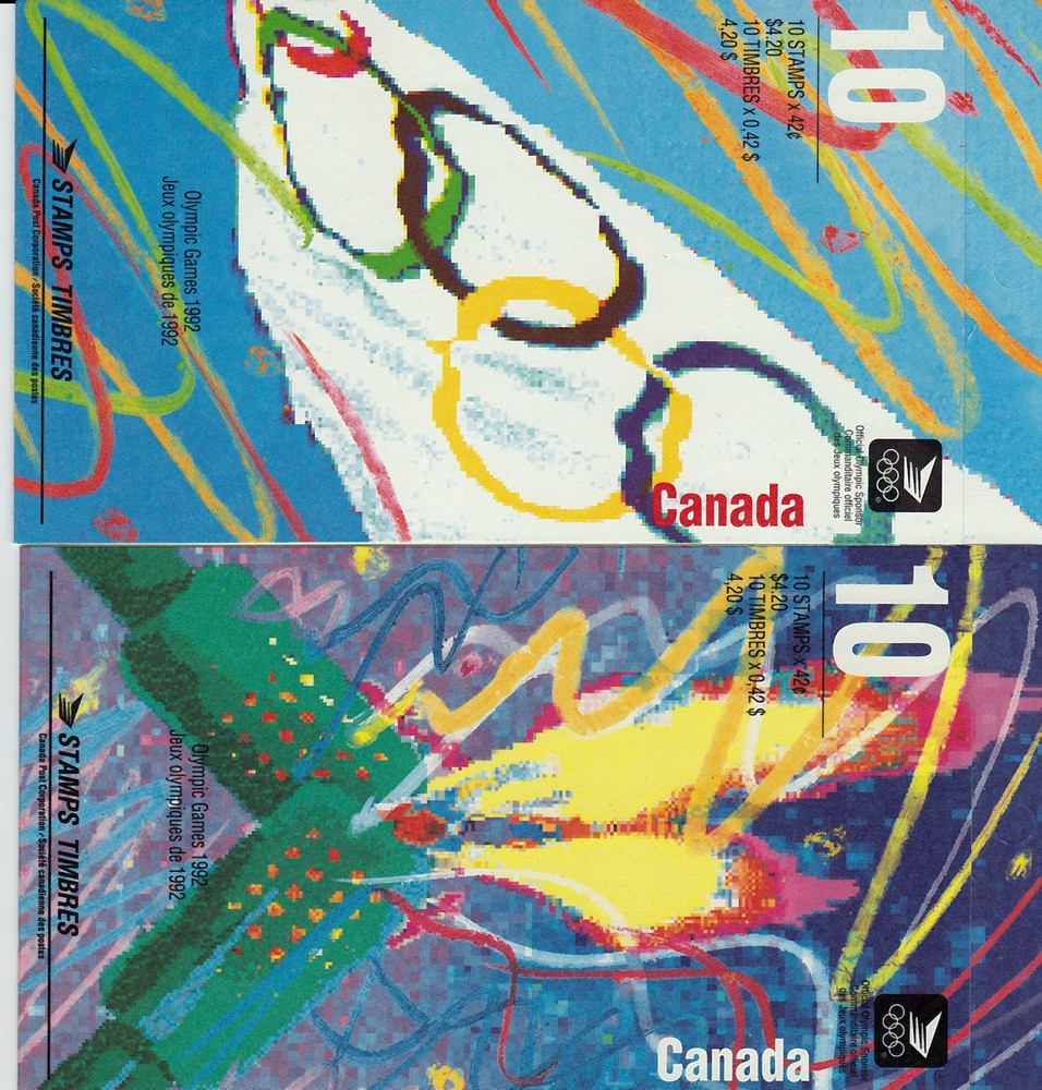 Canada 1992 Winter & Summer Olympics Booklets (2) Unexploded Mint