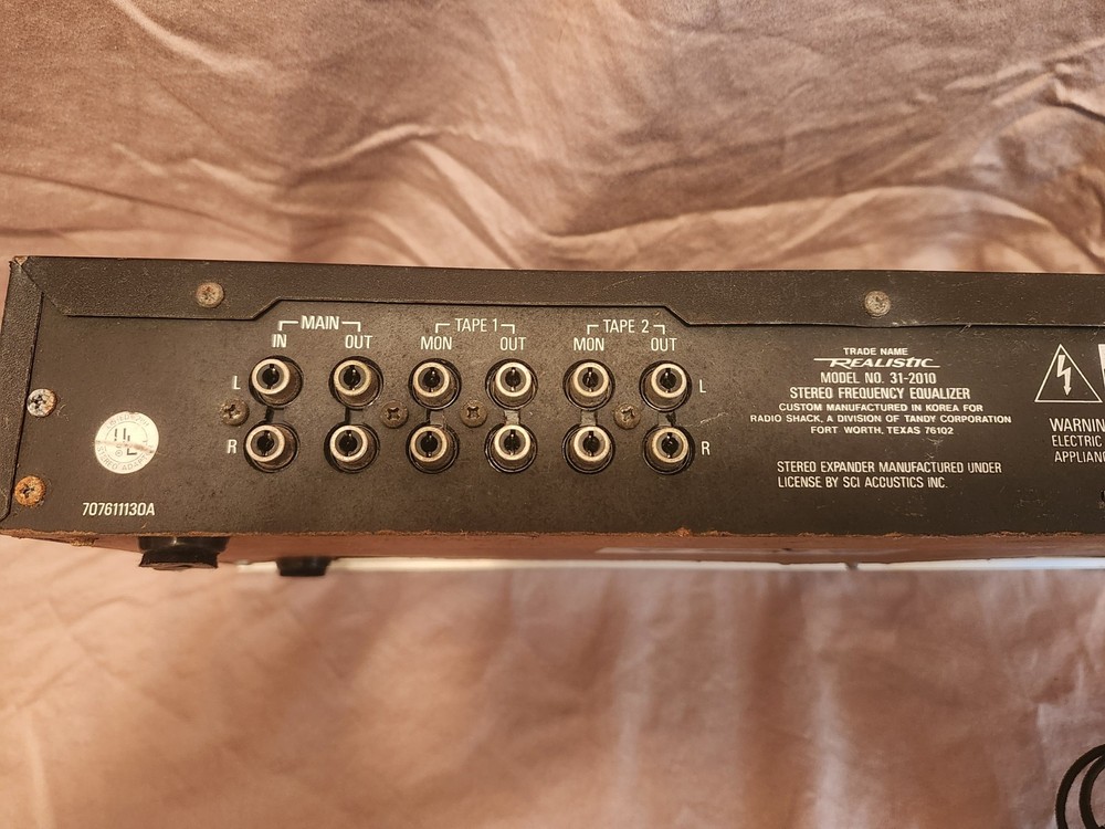 Realistic 31-2010 Stereo Frequency Equalizer