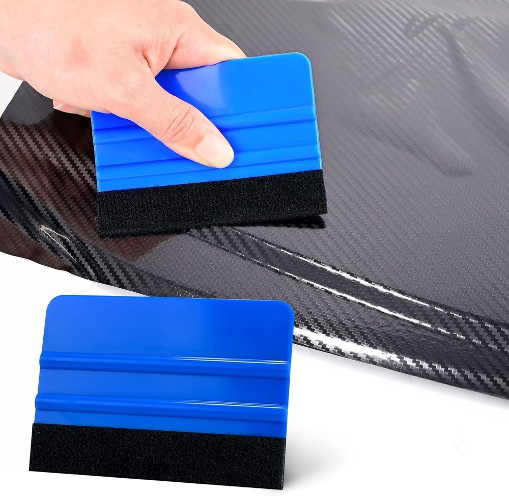Felt Squeegee Vinyl Wrap 100 pcs Small 4in Plastic Bubble Removal Tool