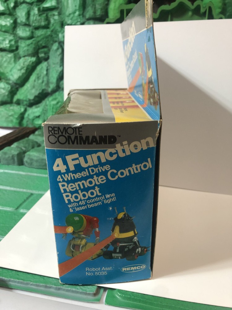 Vintage 1983 Remco Remote Command 4 Function Robot New In Package