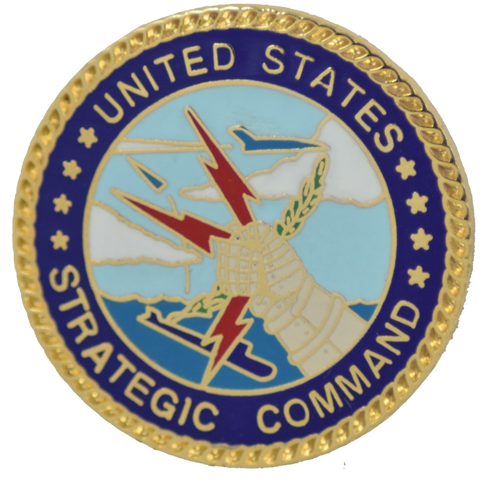US STRATEGIC CMD HAT PIN