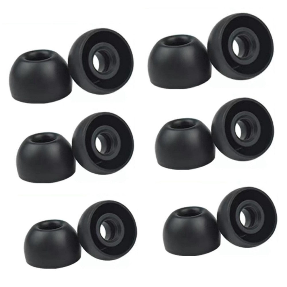6 Pairs Replacement Silicone Earbuds Tips for Beats Fit Pro & Black