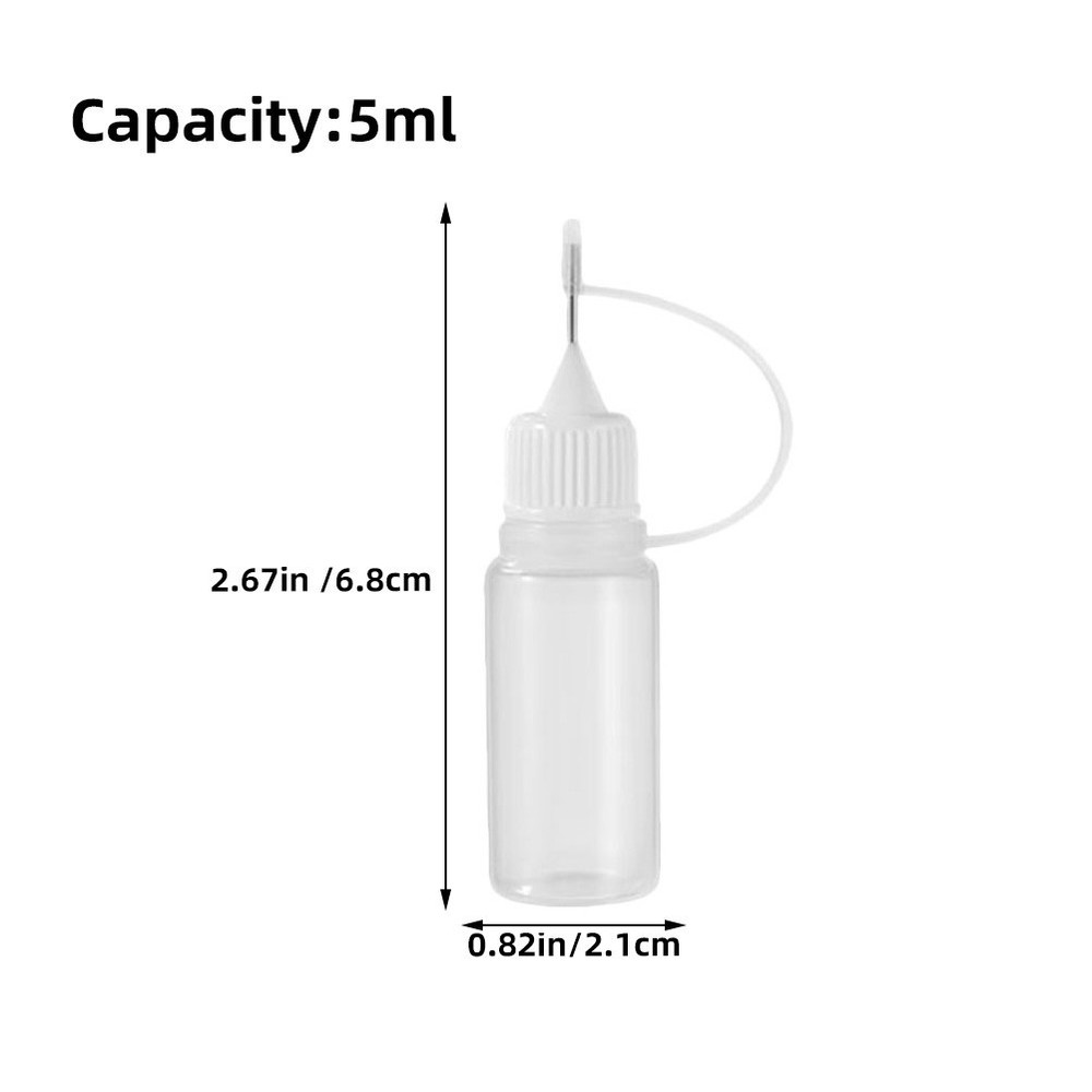 20Pcs Glue Bottles with Precision Tips for Crafts and DIY Projects