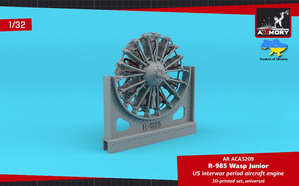 Armory ACA3209 - 1/32 - R-985 Wasp Junior aircraft engine