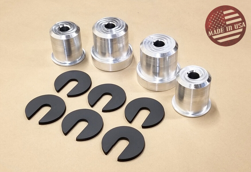 [SR] Aluminum Solid Rear Subframe Bushing Inserts for 03-08 350Z & 03-06 G35 2DR