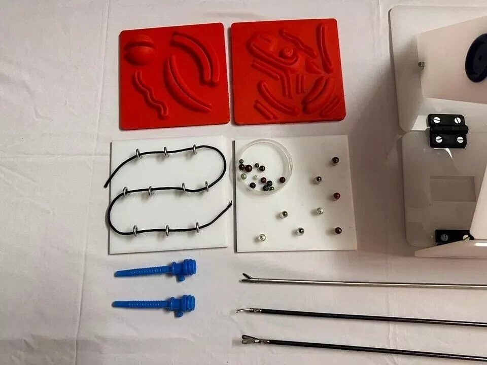 Laparoscopic Simulator Training Box Virtual Endotrainer Carry-on Foldable Set