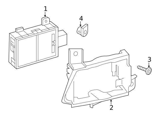 Genuine Audi Mount Bracket 4K0-907-911-D