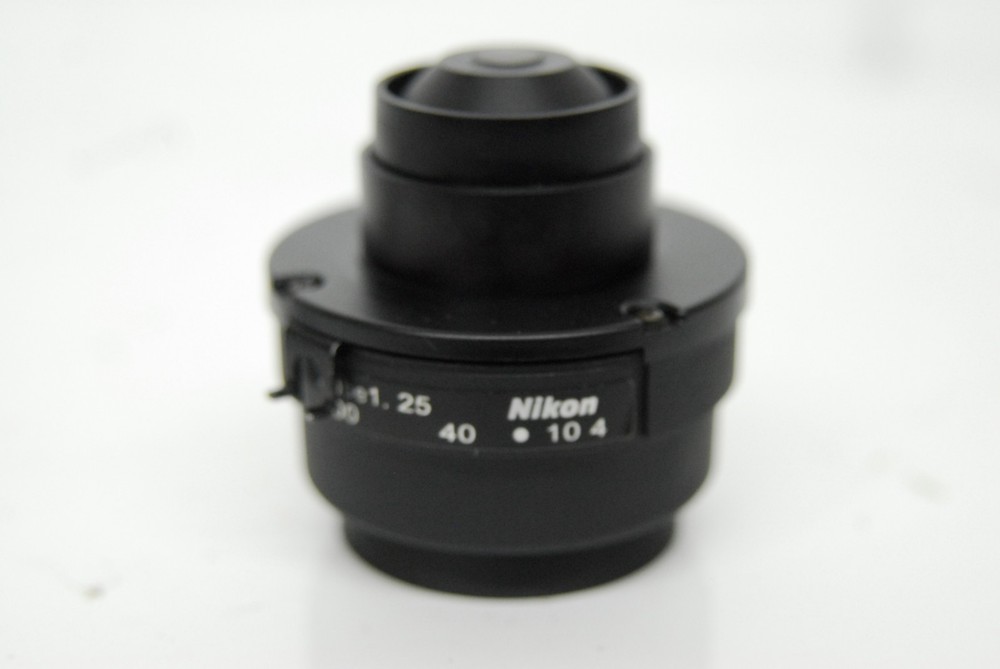 Nikon EC-2 Abbe 1.25 Microscope Condenser W/ Blue Filter - Eclipse E200