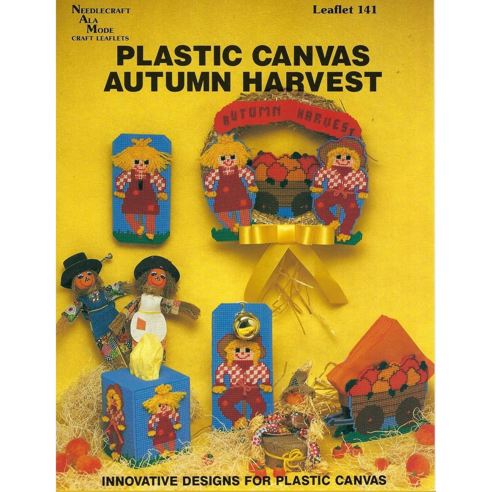 Plastic Canvas Pattern Autumn Harvest Needlecraft Ala Mode #141