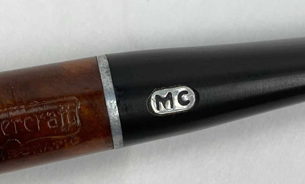 Vintage Mastercraft Synchromatic Briar Pipe Imported Italy Billiard Shape