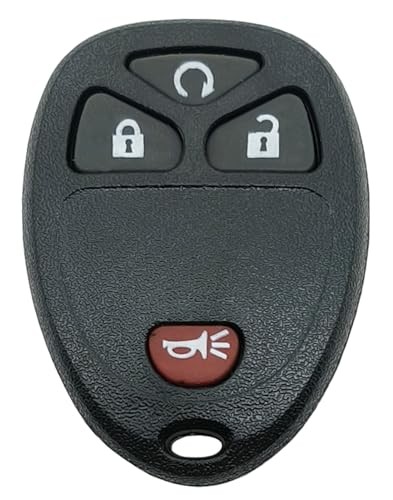 Key Fob Shell Case Replacement Fits for Chevy Silverado Avalanche 4 Buttons B