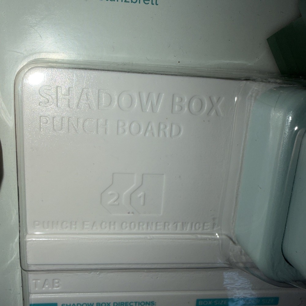 We R Punch Board-Shadow Box New