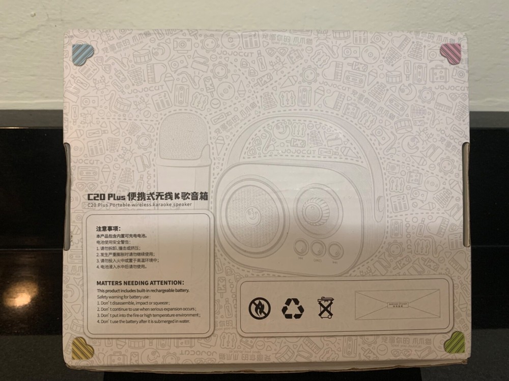 NEW C20 Plus Mini Karaoke Machine Portable Bluetooth Karaoke Speaker
