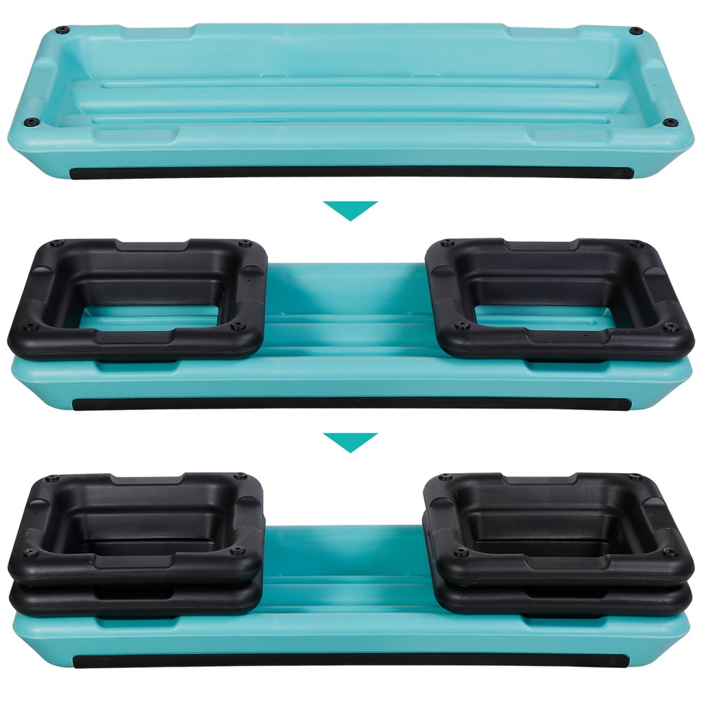 43" Adjustable Aerobic Step Platform Exercise Workout Stepper W/Riser Green