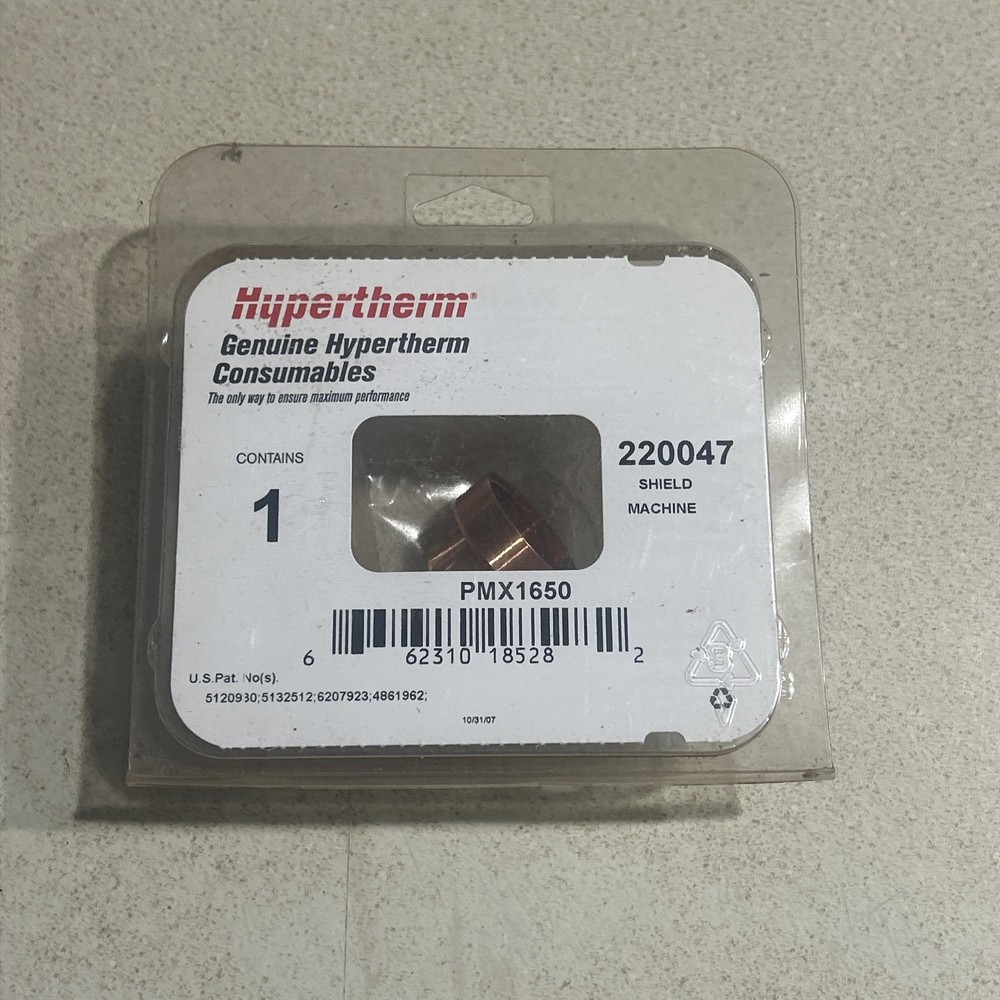Hypertherm 220047 Shield Machine PMX 1650, Plasma Nozzle 100 amp